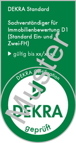 Mustersiegel SV Immobilienbewertung D1 DEKRA-Standard