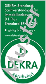 Mustersiegel SV Immobilienbewertung D1 Plus DEKRA-Standard