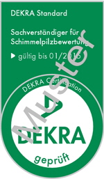 Mustersiegel SV Schimmelpilzbewertung DEKRA-Standard